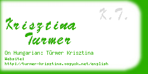 krisztina turmer business card
