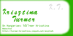 krisztina turmer business card